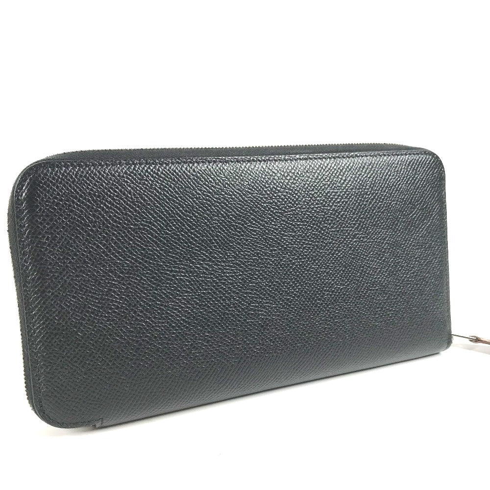 HERMES Long Wallet Purse Epsom black Long wallet Azap Long Silk Inn Women Used