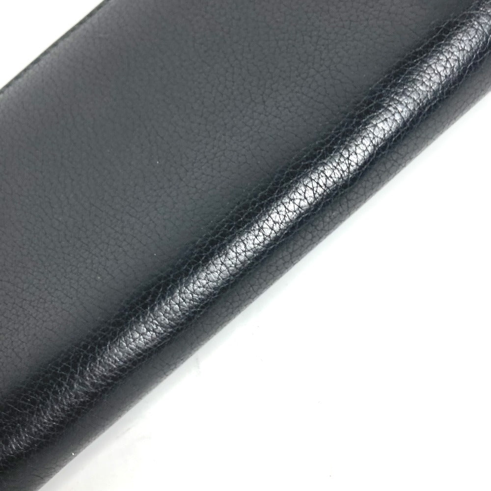 GUCCI Long Wallet Purse 496317 leather black logo mens Used