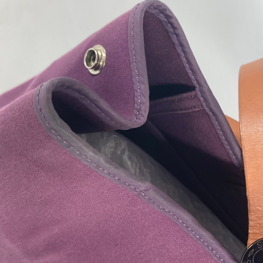 HERMES Tote Bag Leather / canvas purple Kabak Elan PM Women Used