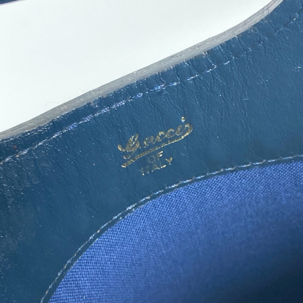 GUCCI Handbag PVC / Leather Navy Old Gucci GG plus Women Used