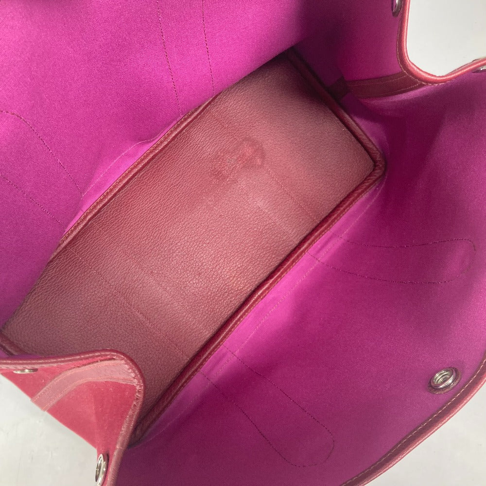 HERMES Shoulder Bag Toile Officier, Negonda Red Garden party PM Women Used