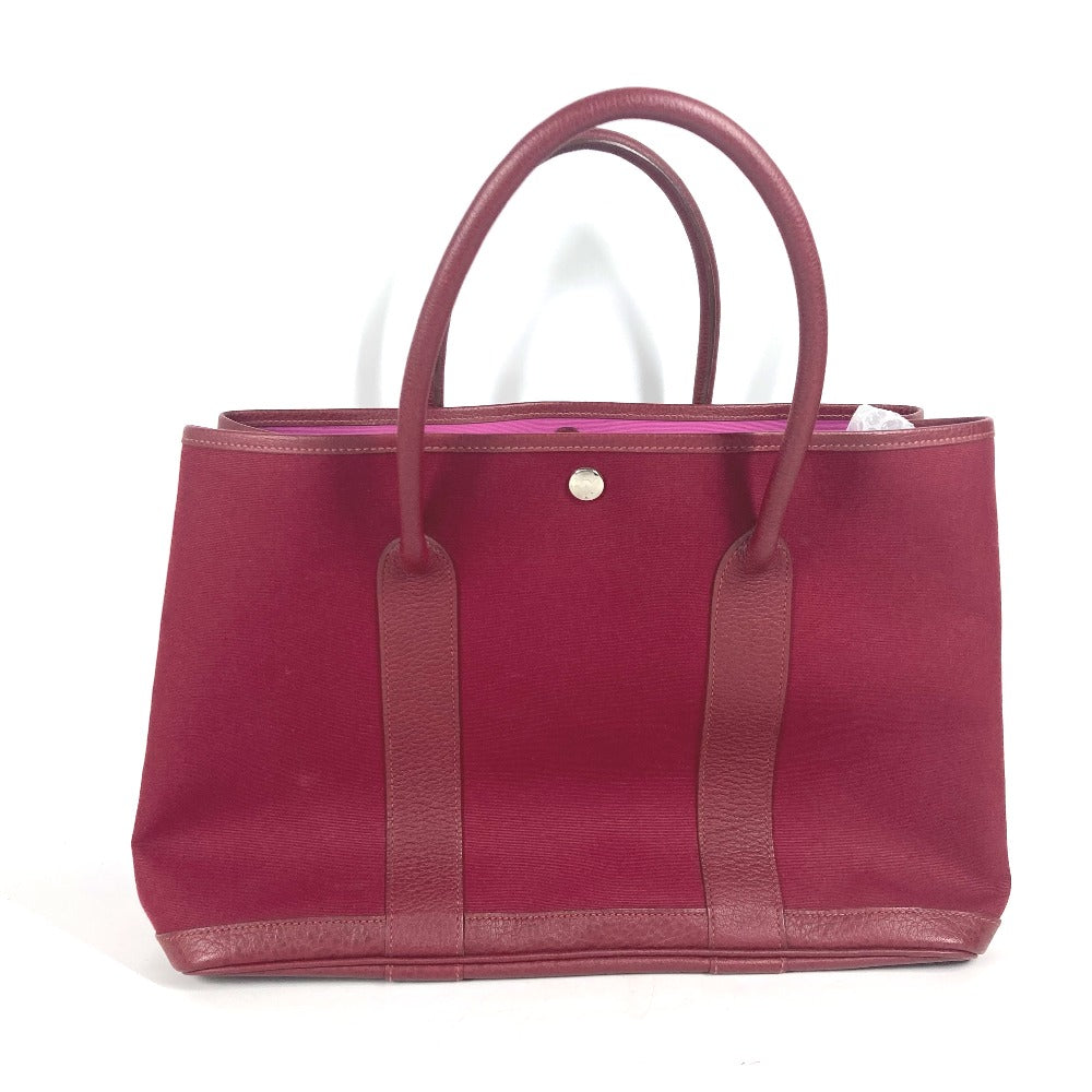 HERMES Shoulder Bag Toile Officier, Negonda Red Garden party PM Women Used