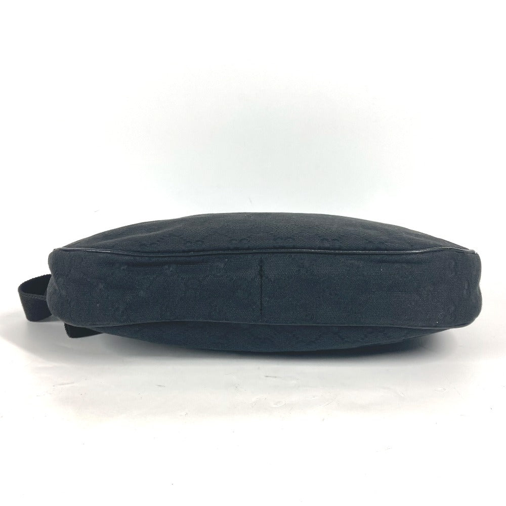 GUCCI Shoulder Bag 122790 GG canvas / leather black GG mens Used