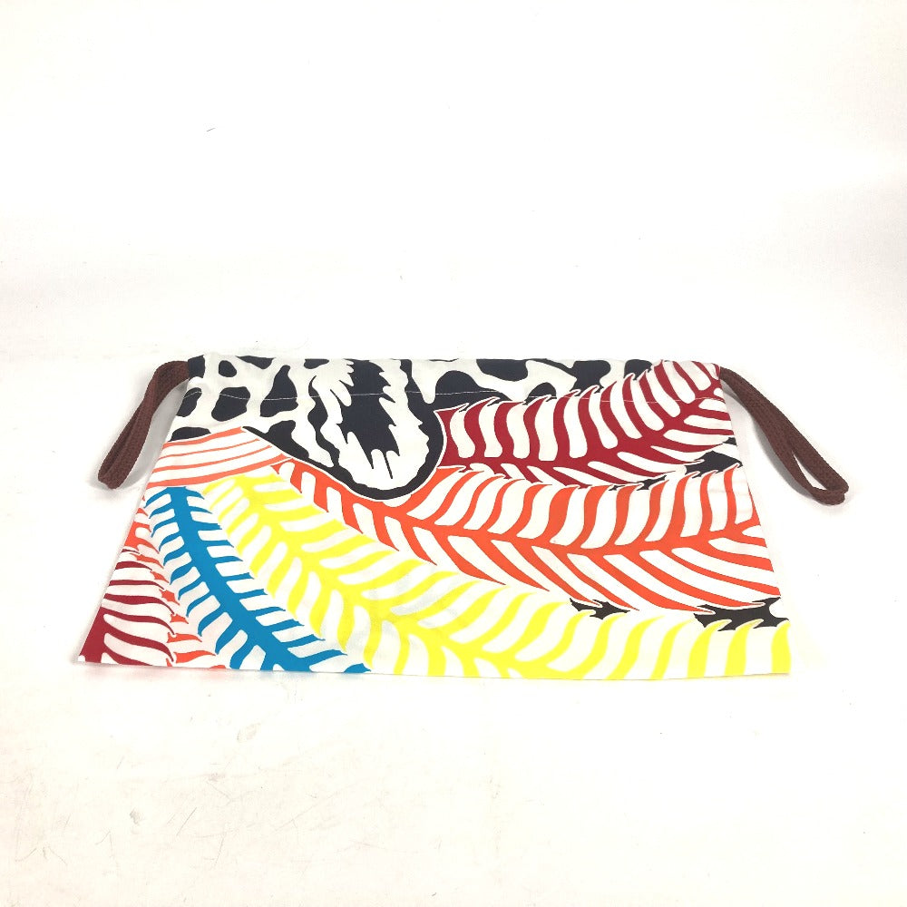 HERMES Pouch silk multicolor purse Bulk Pouch Women Used