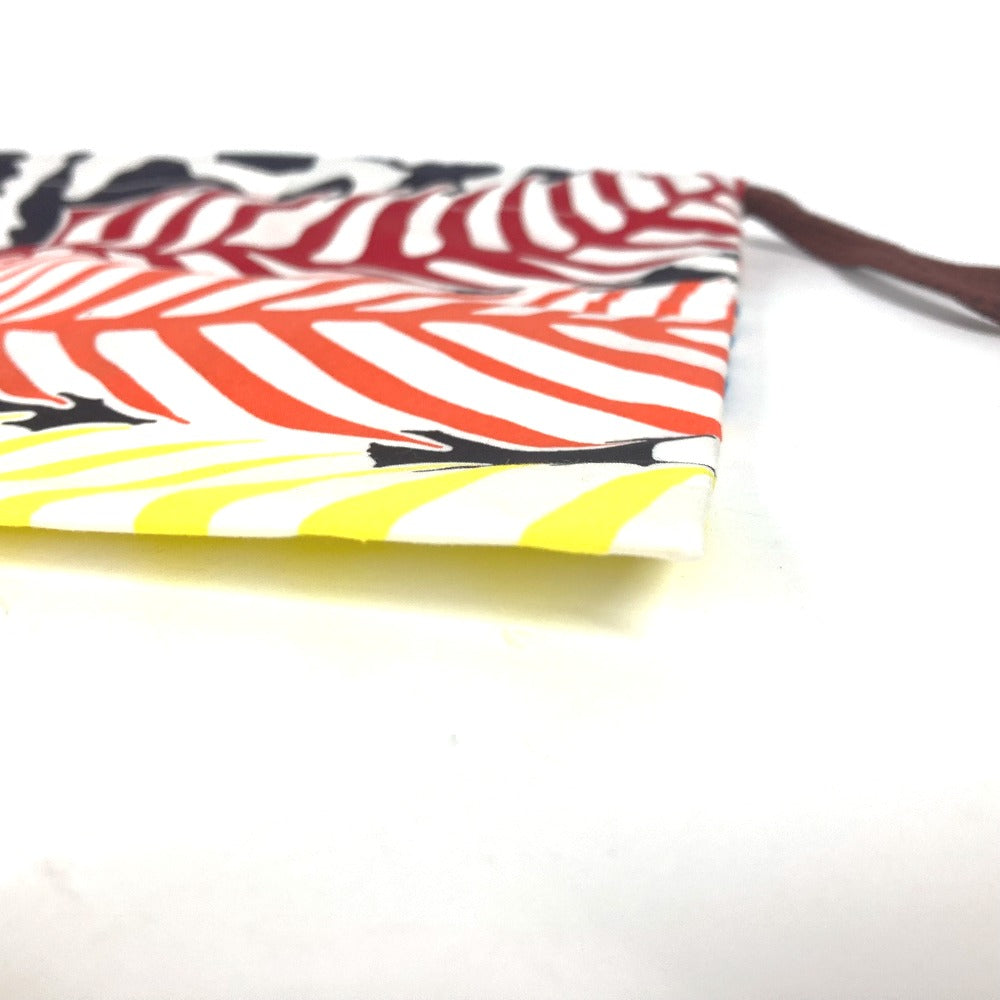 HERMES Pouch silk multicolor purse Bulk Pouch Women Used