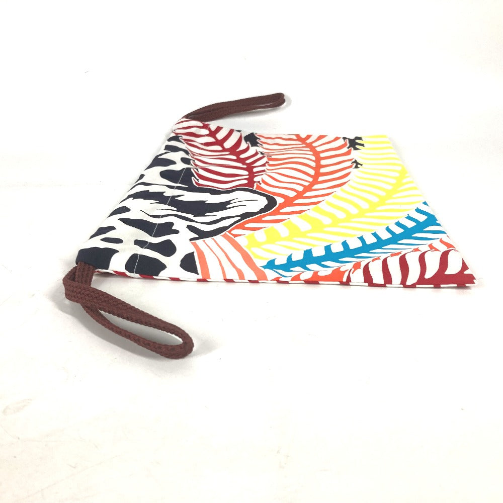 HERMES Pouch silk multicolor purse Bulk Pouch Women Used