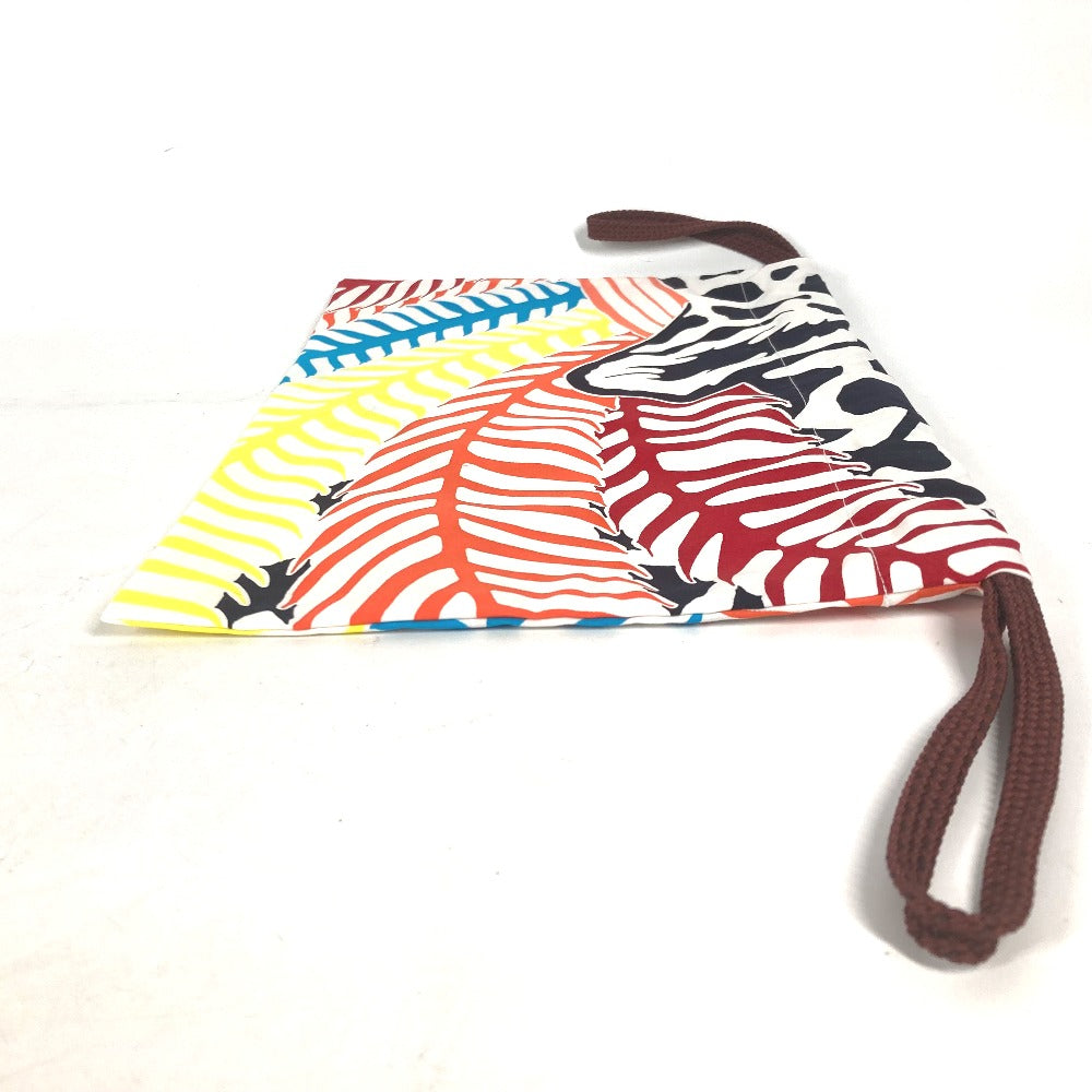 HERMES Pouch silk multicolor purse Bulk Pouch Women Used