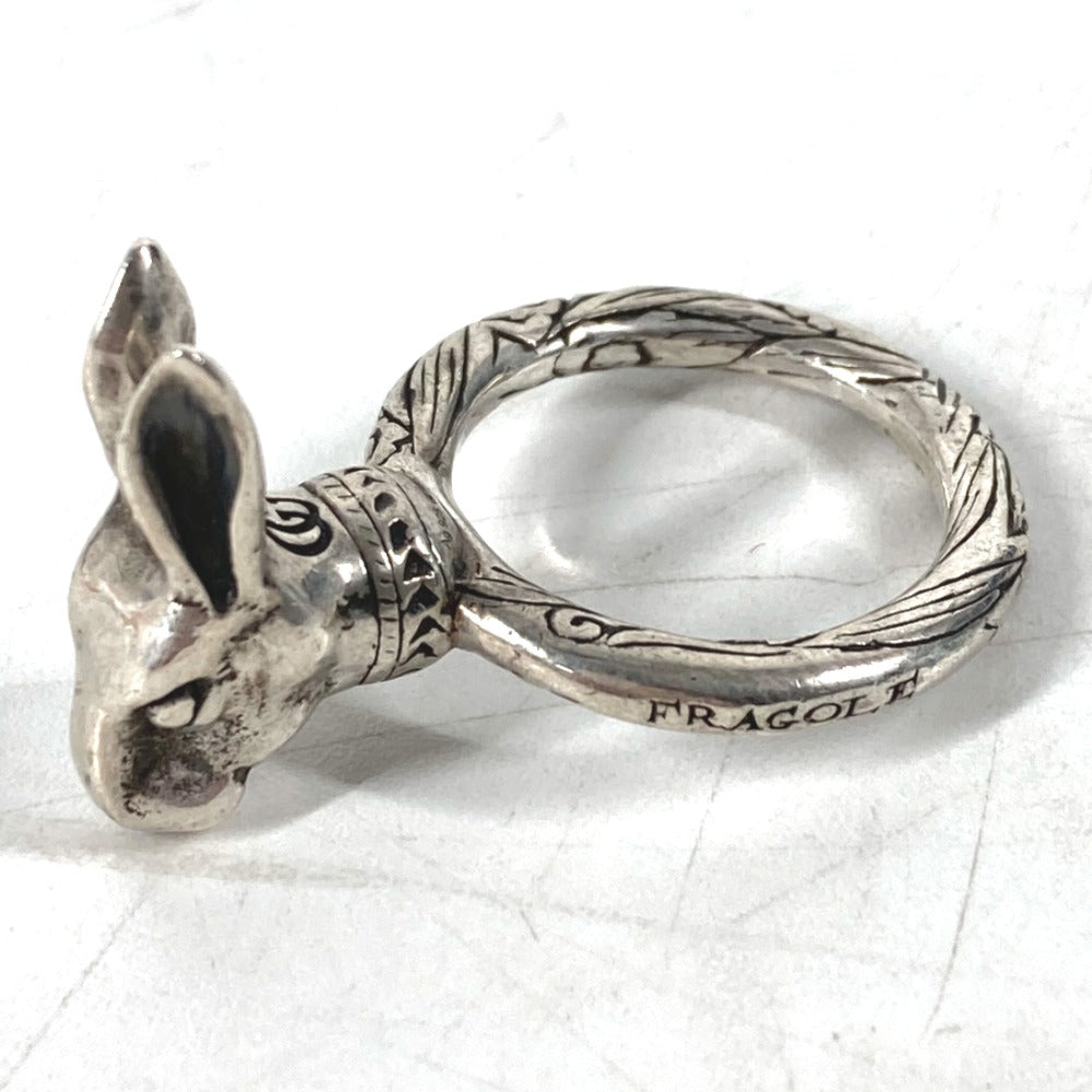 GUCCI Ring SV925 Silver Rabbit Anger Forest Rabbit Head mens 16 Used