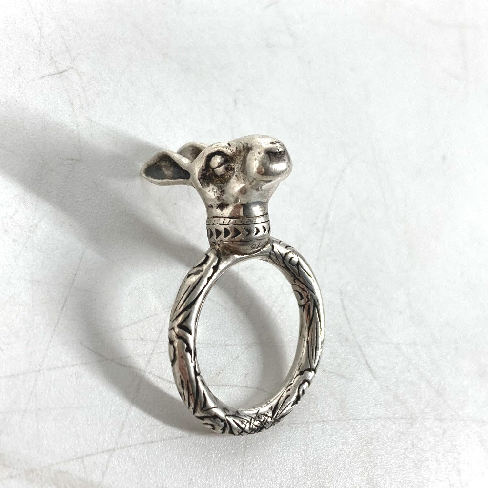 GUCCI Ring SV925 Silver Rabbit Anger Forest Rabbit Head mens 16 Used