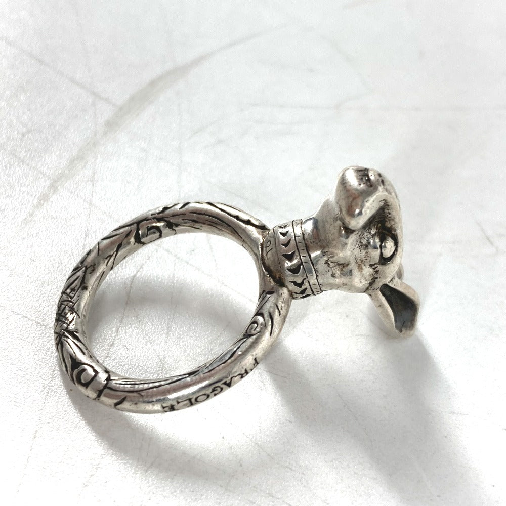 GUCCI Ring SV925 Silver Rabbit Anger Forest Rabbit Head mens 16 Used