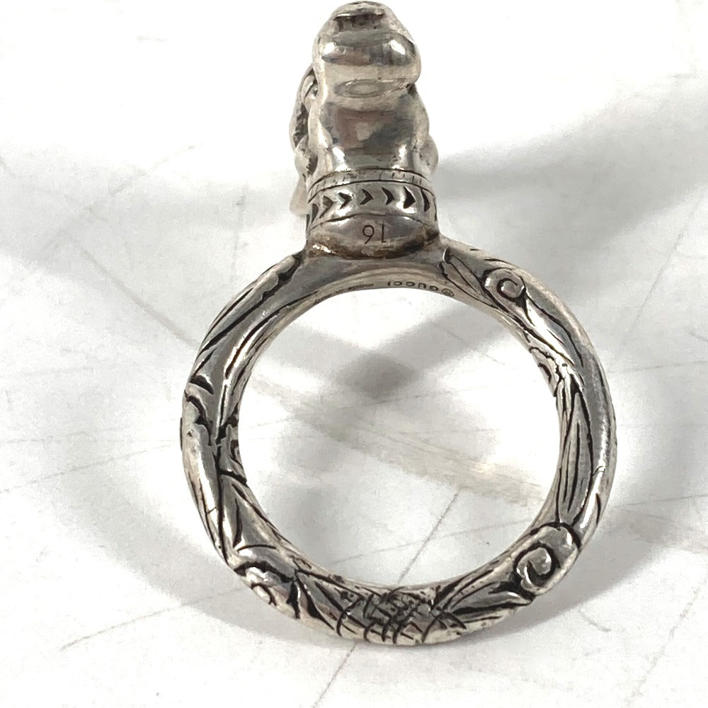 GUCCI Ring SV925 Silver Rabbit Anger Forest Rabbit Head mens 16 Used