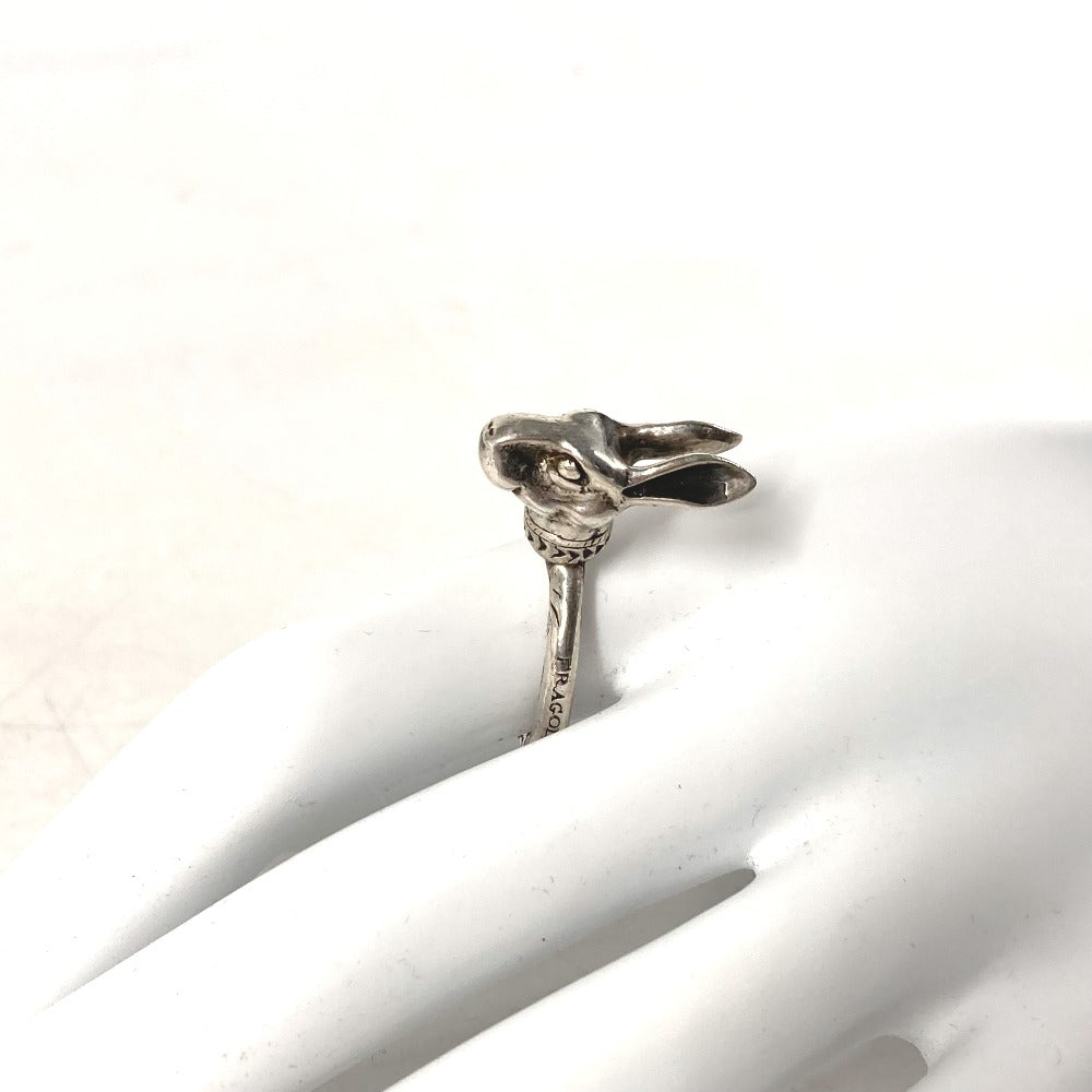 GUCCI Ring SV925 Silver Rabbit Anger Forest Rabbit Head mens 16 Used