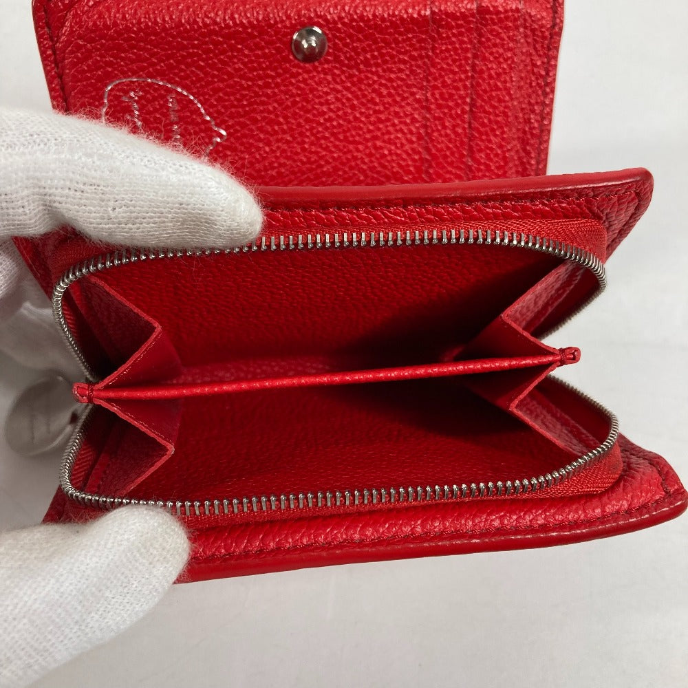 LOUIS VUITTON Folded wallet M82103  leather Red Kusama Yayoi Collaboration LVxYK Portefeuille Claire