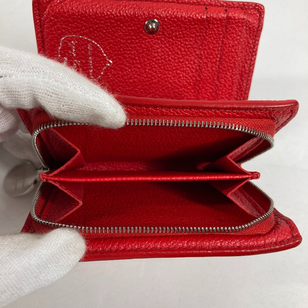 LOUIS VUITTON Folded wallet M82103  leather Red Kusama Yayoi Collaboration LVxYK Portefeuille Claire
