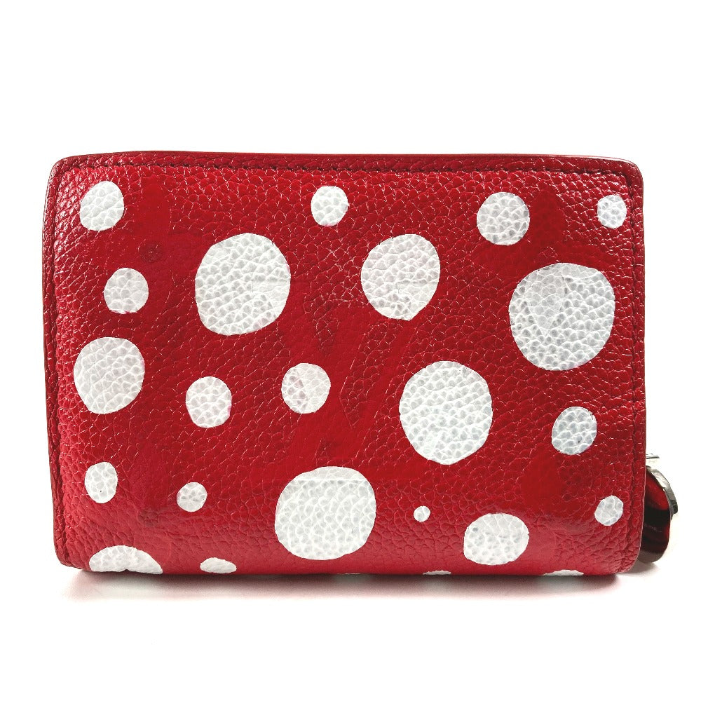 LOUIS VUITTON Folded wallet M82103  leather Red Kusama Yayoi Collaboration LVxYK Portefeuille Claire