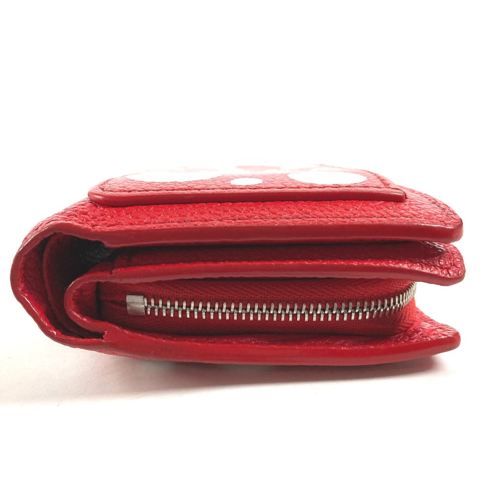 LOUIS VUITTON Folded wallet M82103  leather Red Kusama Yayoi Collaboration LVxYK Portefeuille Claire