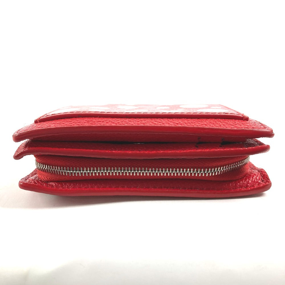 LOUIS VUITTON Folded wallet M82103  leather Red Kusama Yayoi Collaboration LVxYK Portefeuille Claire