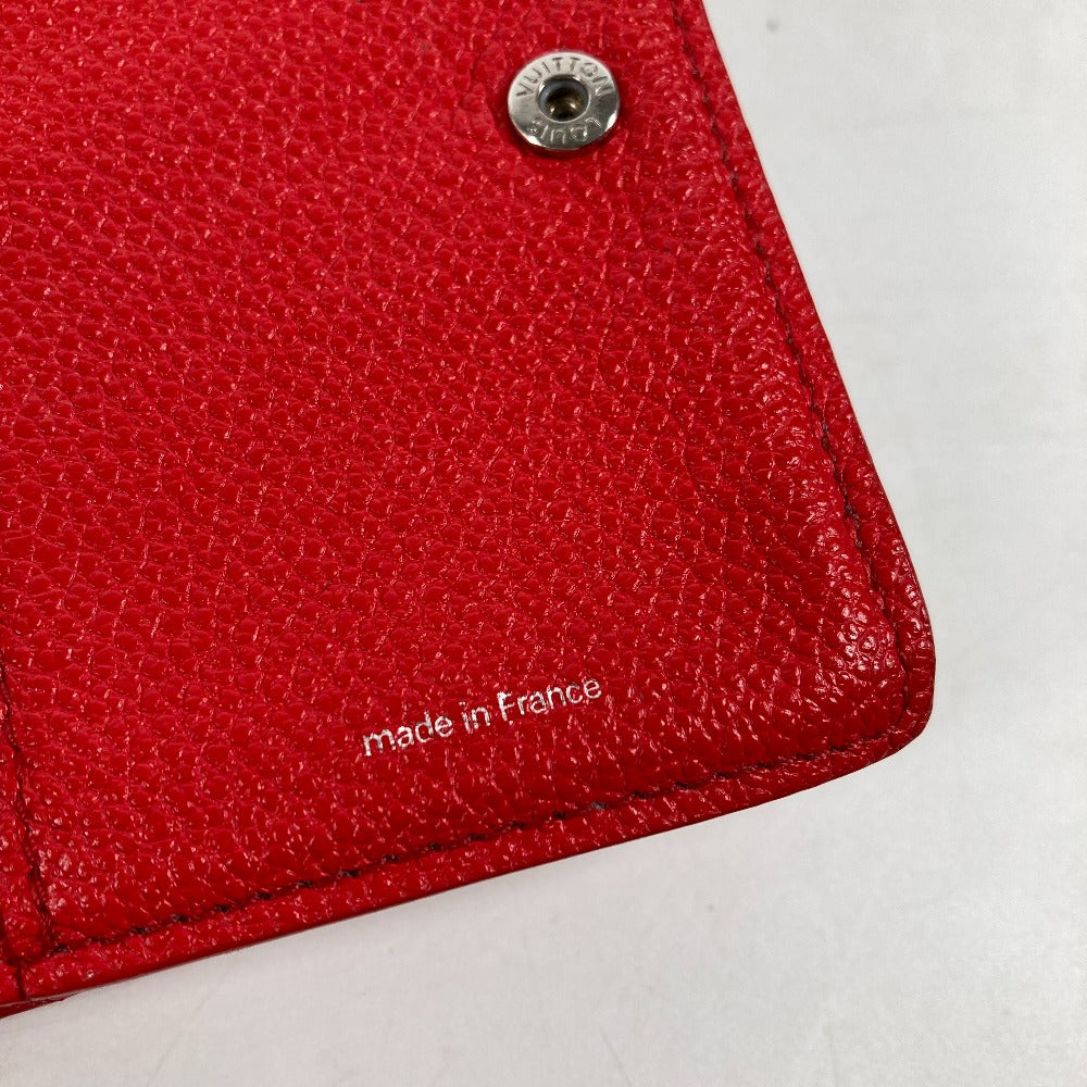 LOUIS VUITTON Folded wallet M82103  leather Red Kusama Yayoi Collaboration LVxYK Portefeuille Claire