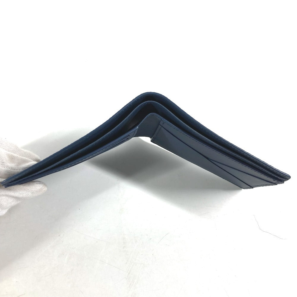 LOUIS VUITTON Folded wallet M81822 leather Navy LV Aero Portefeuille