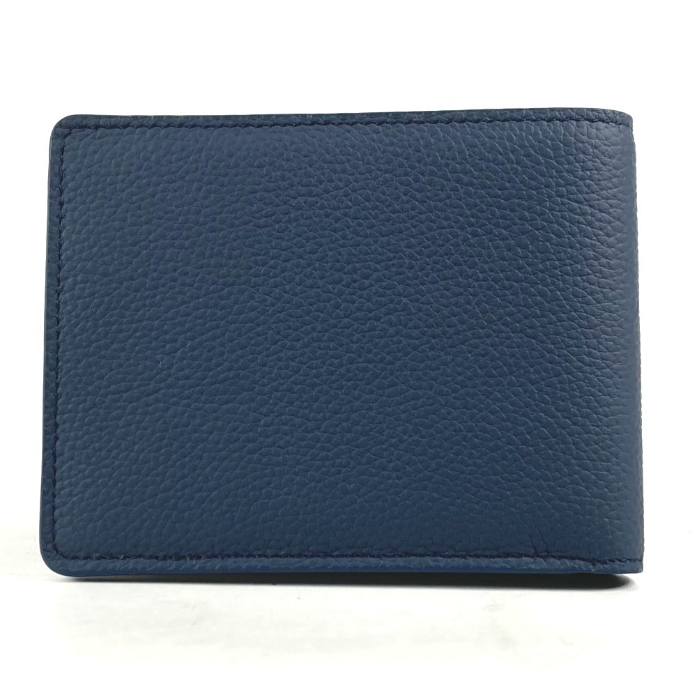 LOUIS VUITTON Folded wallet M81822 leather Navy LV Aero Portefeuille