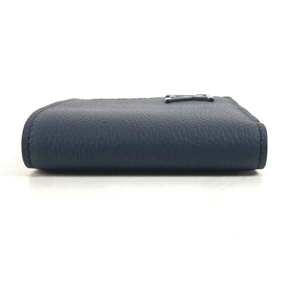LOUIS VUITTON Folded wallet M81822 leather Navy LV Aero Portefeuille