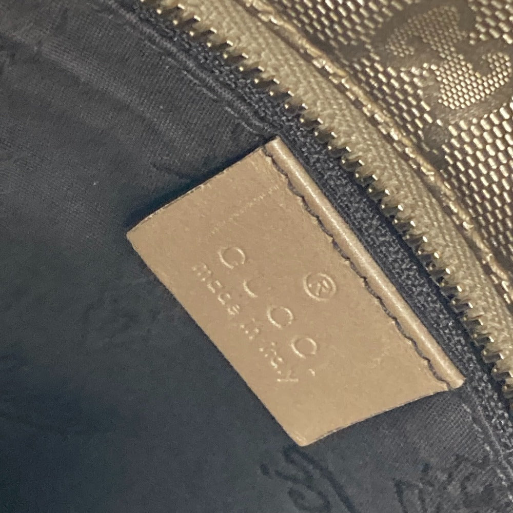 GUCCI Shoulder Bag 211138 PVC/Leather, GG Imprime gold GG Implication mens Used