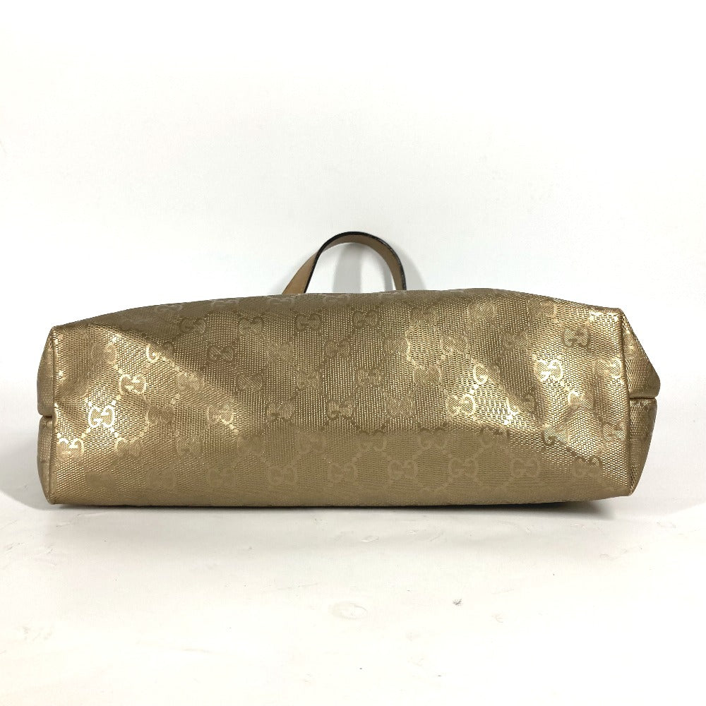 GUCCI Shoulder Bag 211138 PVC/Leather, GG Imprime gold GG Implication mens Used