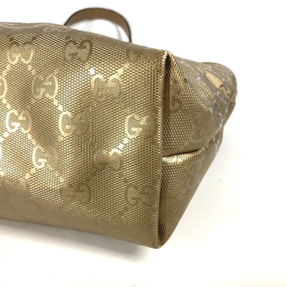 GUCCI Shoulder Bag 211138 PVC/Leather, GG Imprime gold GG Implication mens Used