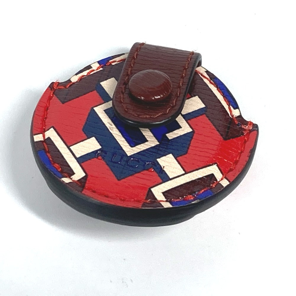 GUCCI charm leather Red AirTag holder AirTag unisex(Unisex) Used