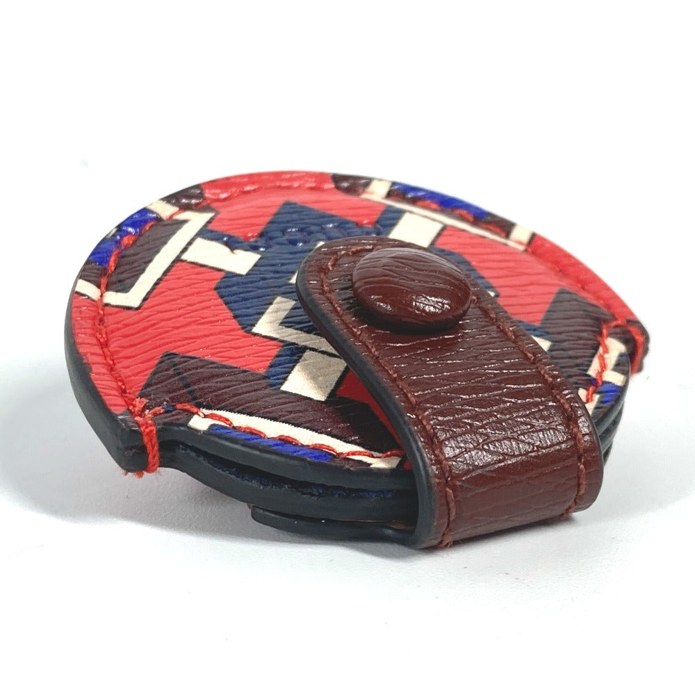 GUCCI charm leather Red AirTag holder AirTag unisex(Unisex) Used