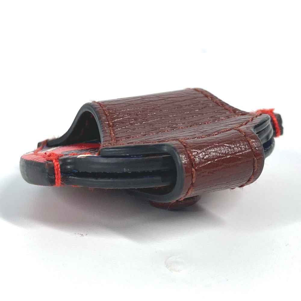 GUCCI charm leather Red AirTag holder AirTag unisex(Unisex) Used