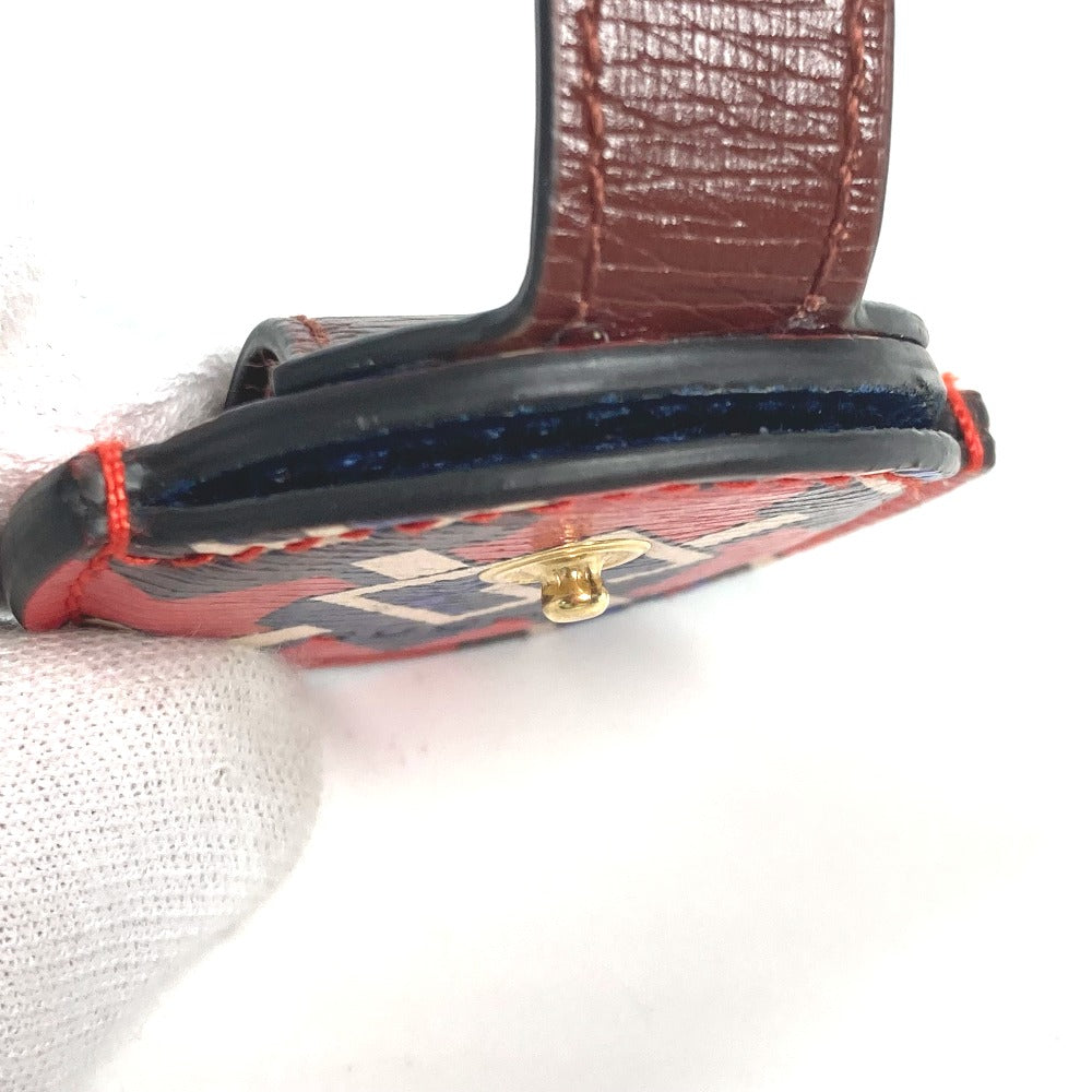 GUCCI charm leather Red AirTag holder AirTag unisex(Unisex) Used