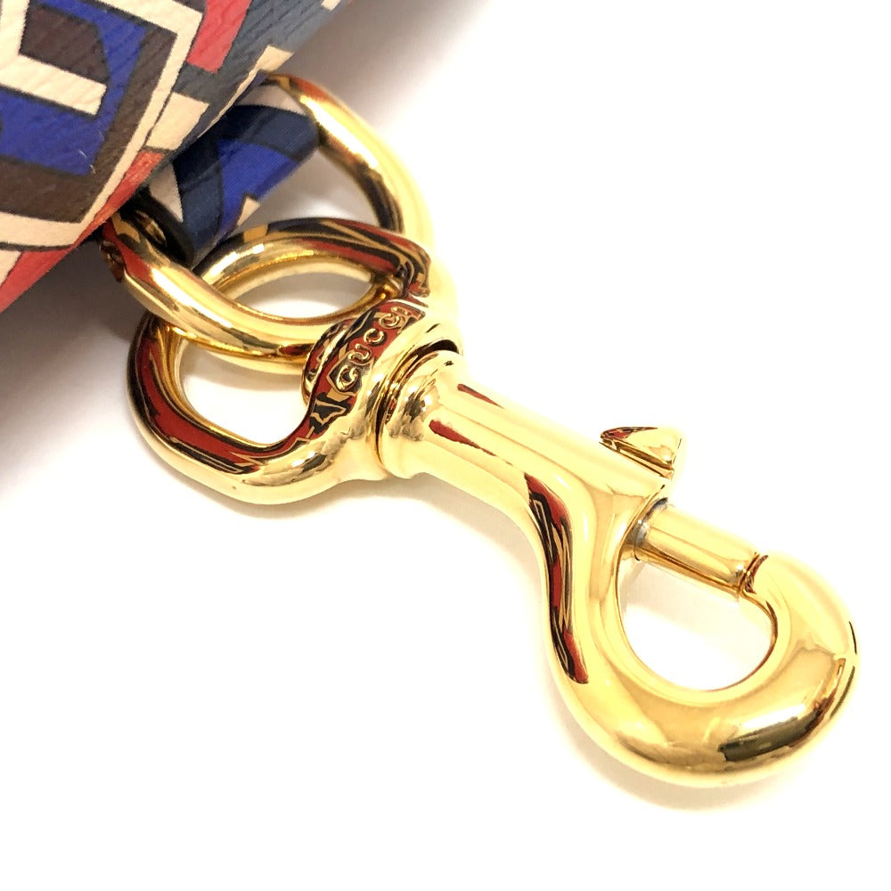 GUCCI key ring 692957 leather Red Pets GG Etiquette Bag Holder unisex(Unisex) Used