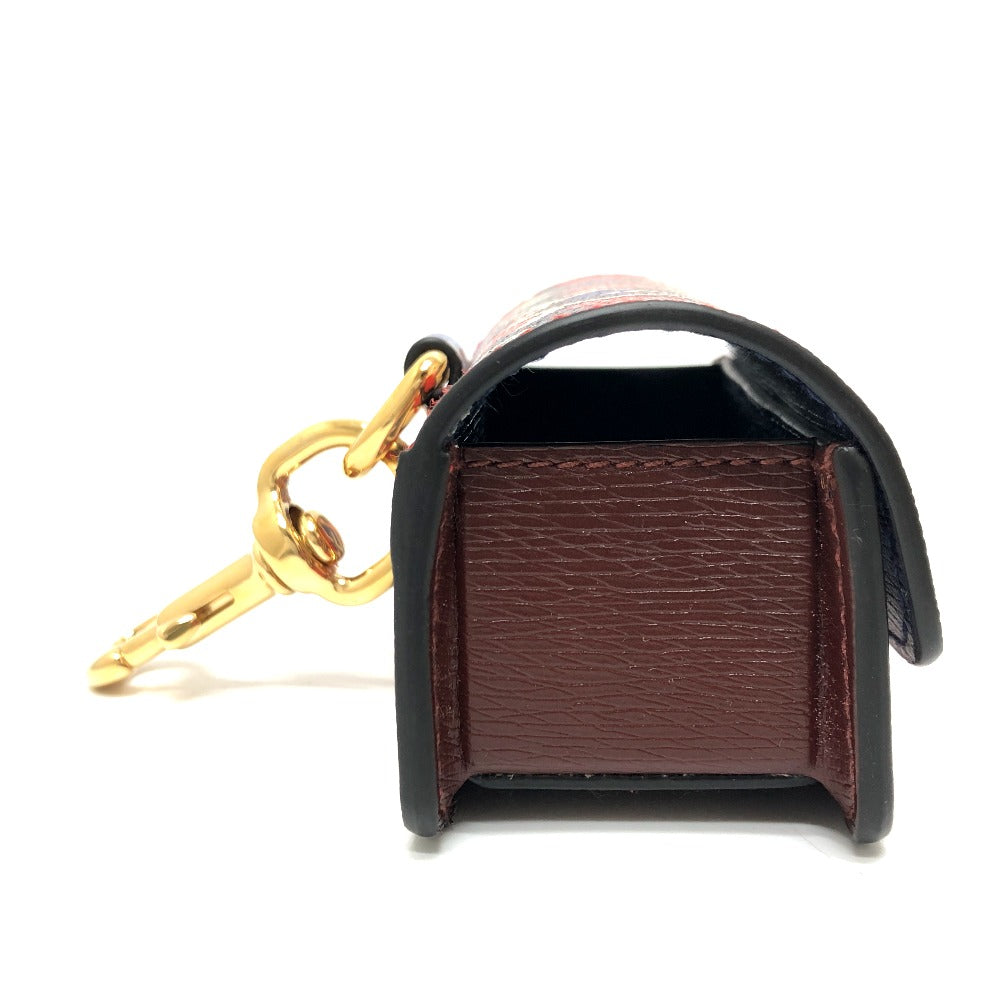 GUCCI key ring 692957 leather Red Pets GG Etiquette Bag Holder unisex(Unisex) Used