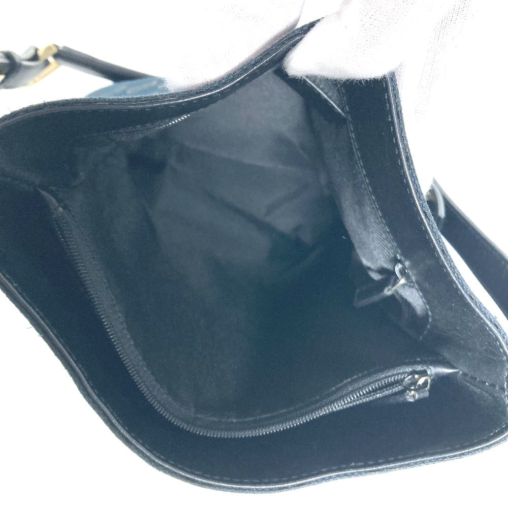 GUCCI Shoulder Bag 001 4286 Leather / canvas black Bucket Bucket GG
