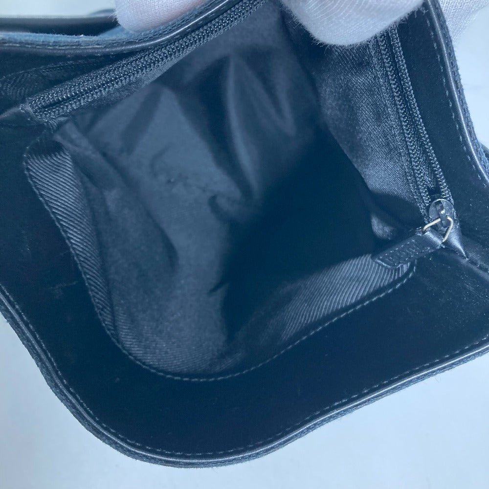 GUCCI Shoulder Bag 001 4286 Leather / canvas black Bucket Bucket GG