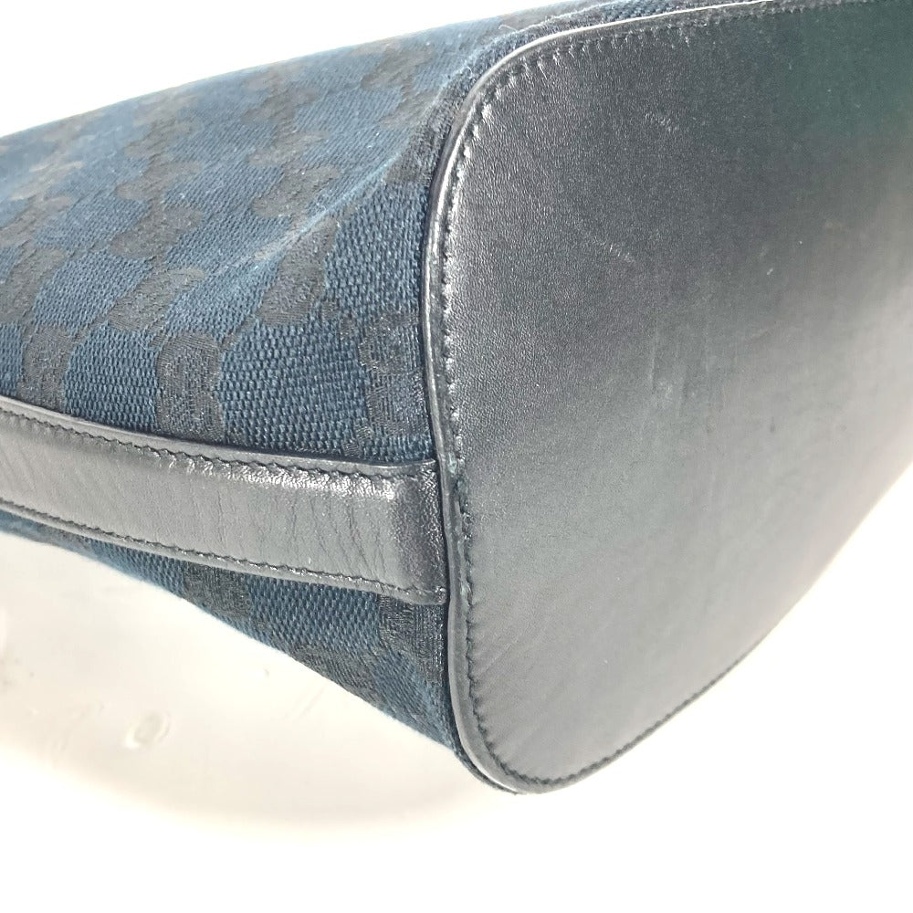 GUCCI Shoulder Bag 001 4286 Leather / canvas black Bucket Bucket GG