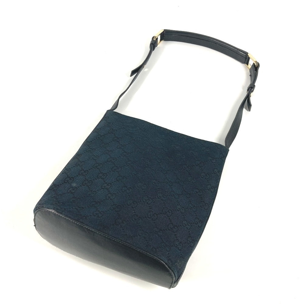 GUCCI Shoulder Bag 001 4286 Leather / canvas black Bucket Bucket GG
