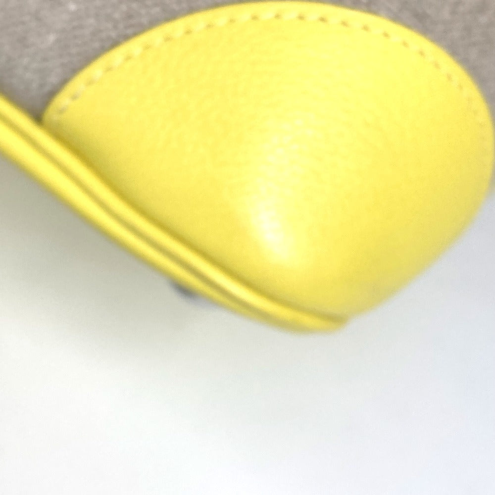 HERMES Tote Bag Swift, Toile H yellow Shoulder Bag Boston Duffel bag Bored 45 Women Used