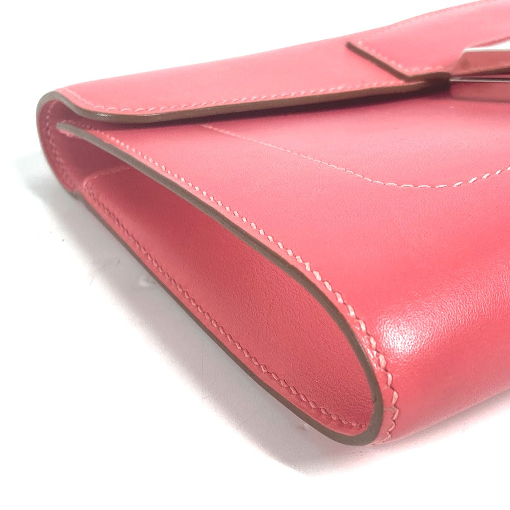HERMES Clutch bag Vota De Lacto pink Sac Clutch Good Lock Women Used