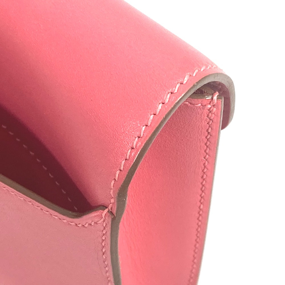 HERMES Clutch bag Vota De Lacto pink Sac Clutch Good Lock Women Used