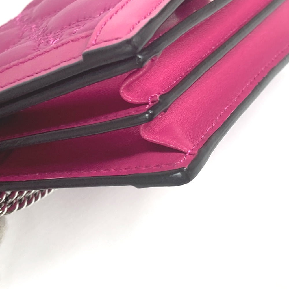 GUCCI Shoulder Bag 723777 Leather / nylon pink GG matelasse quilting Women Used