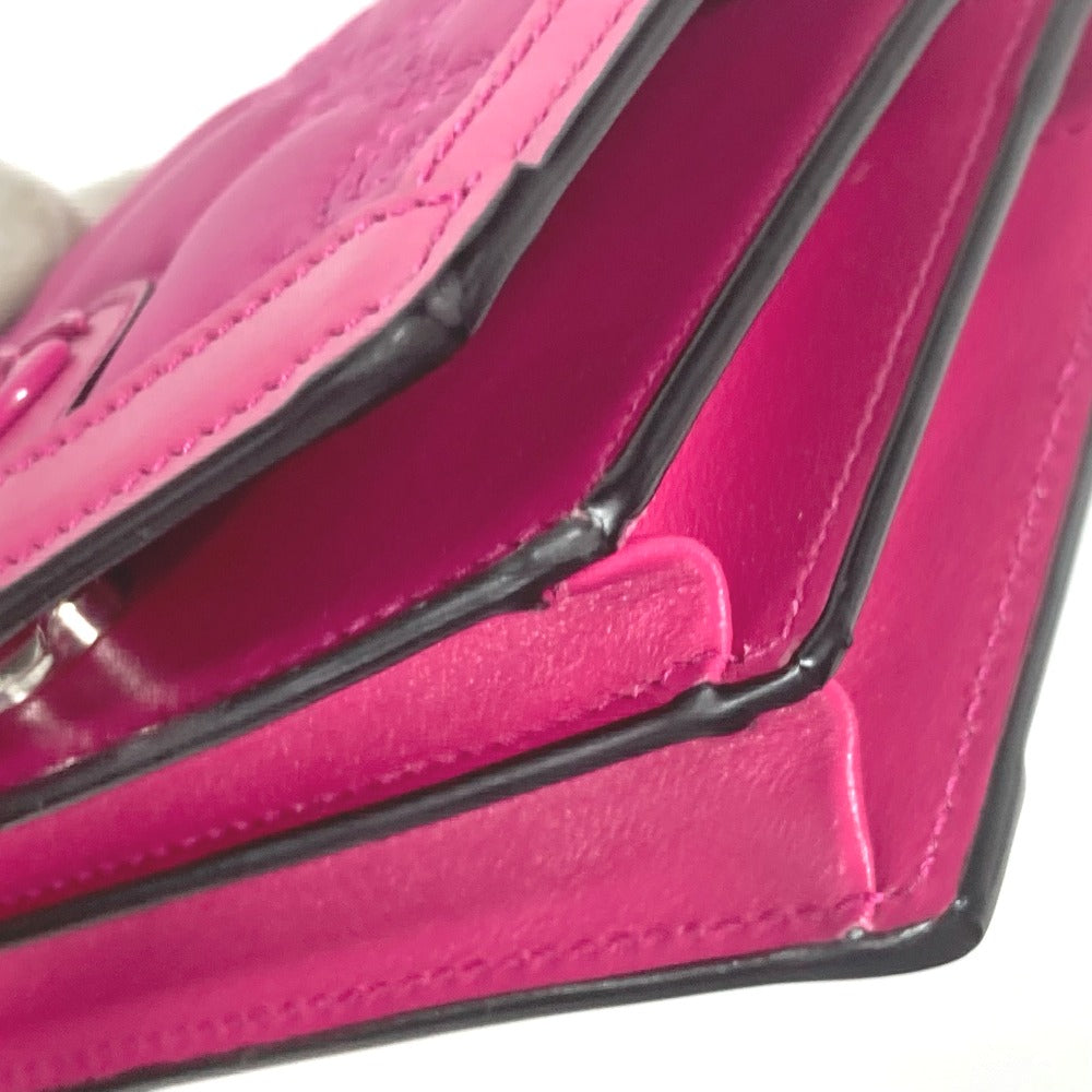 GUCCI Shoulder Bag 723777 Leather / nylon pink GG matelasse quilting Women Used