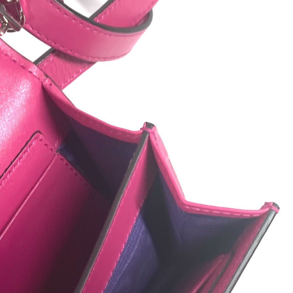 GUCCI Shoulder Bag 723777 Leather / nylon pink GG matelasse quilting Women Used