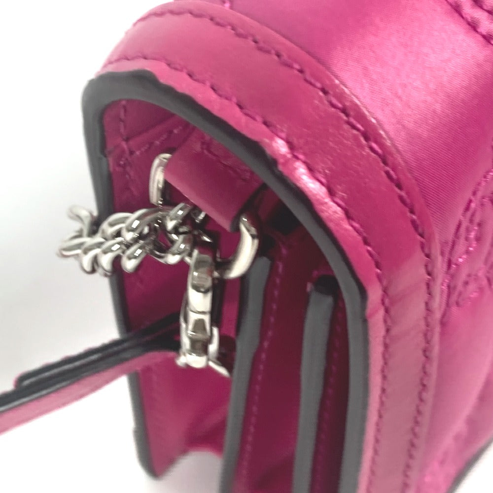 GUCCI Shoulder Bag 723777 Leather / nylon pink GG matelasse quilting Women Used