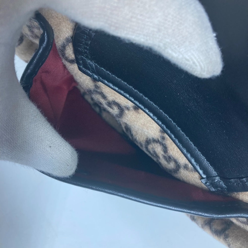 GUCCI Handbag 628159 Wool, Leather beige Chilled license GG Kids Used