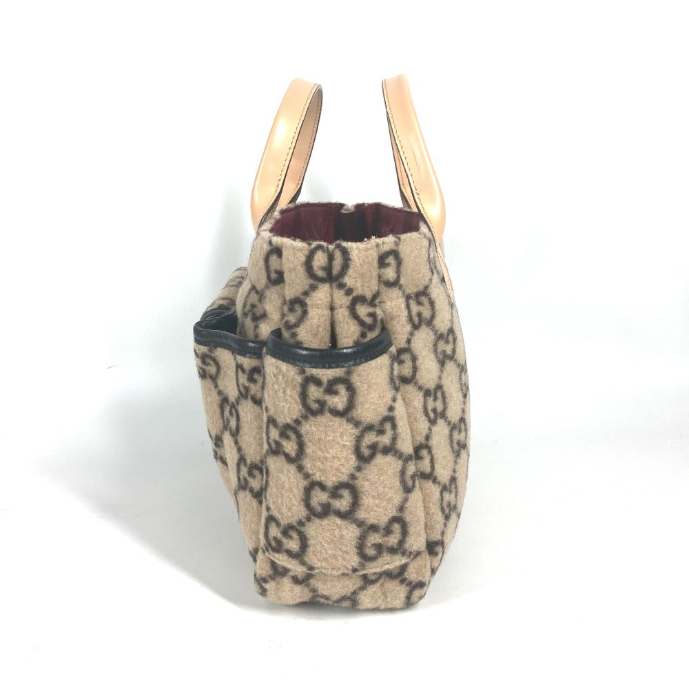 GUCCI Handbag 628159 Wool, Leather beige Chilled license GG Kids Used