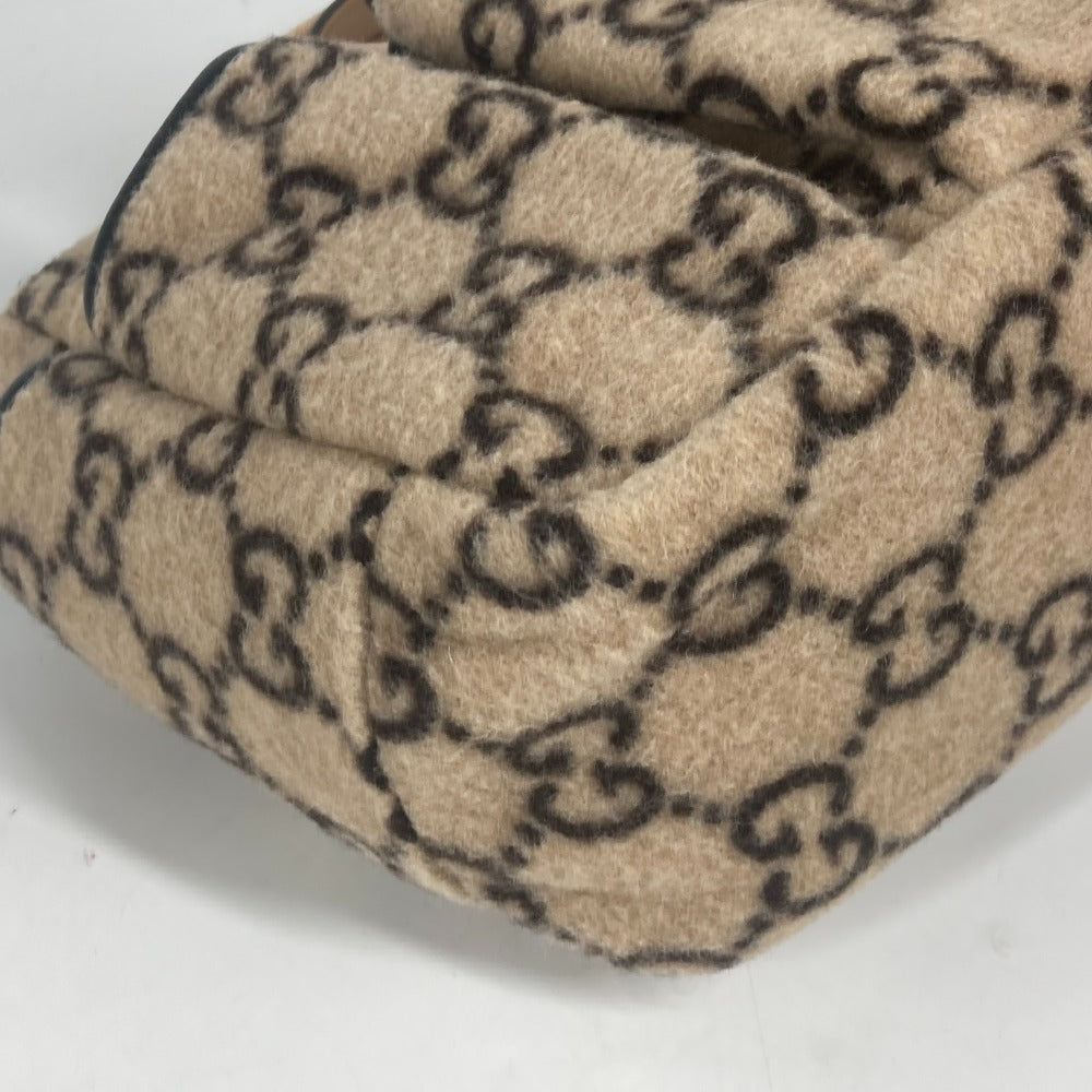 GUCCI Handbag 628159 Wool, Leather beige Chilled license GG Kids Used