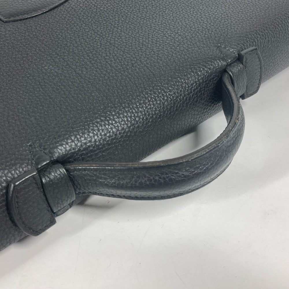 HERMES Business bag Togo black Briefcase Sac Adepeche 38 mens Used