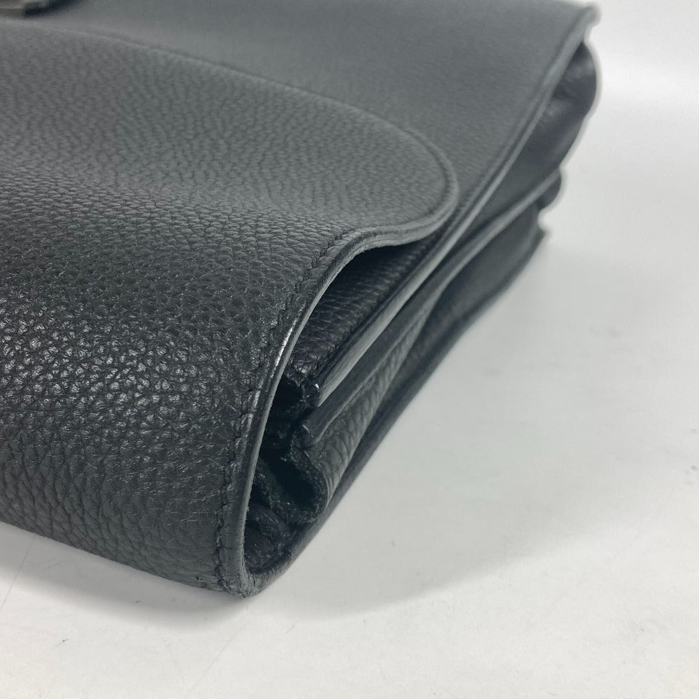 HERMES Business bag Togo black Briefcase Sac Adepeche 38 mens Used